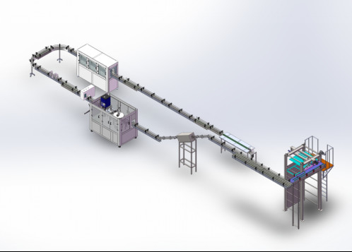 Ligne de mise en boîte acier inoxydable de bière semi automatique 304 1000 CPH - 2000 CPH