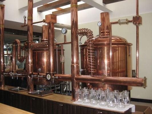 Épaisseur micro du système 1000L 3mm de brassage à échelle réduite de machine d'usine de bière d'hôtel