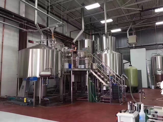 Chauffage de vapeur d'acier inoxydable d'équipement de brassage de bière de métier de quatre navires