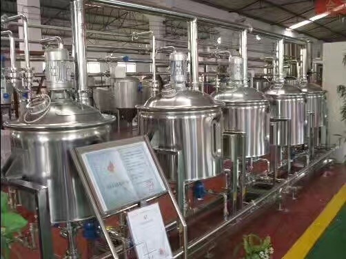 Acier inoxydable d'équipement clés en main automatique de microbrasserie ou matériel d'en cuivre