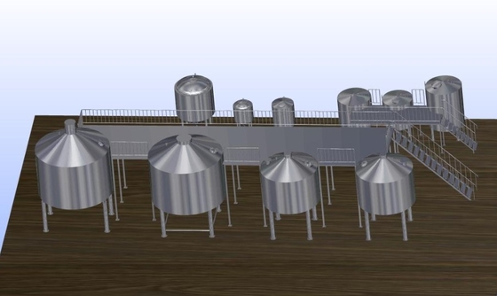 Main de système de brassage de bière de guichetier de l'acier inoxydable 316 ou contrôle automatique