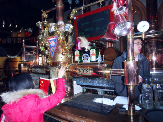 Brasserie rouge automatique à échelle réduite d'équipement de brassage d'en cuivre pour l'ébauche de bar