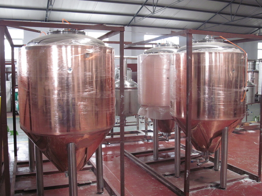 Petits systèmes de brassage de bière de miroir de cuivre professionnel, équipement nano de brasserie