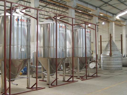 Solides solubles brassant la cuve de fermentation de bière d'acier inoxydable d'équipement 2Bbl 3Bbl 5Bbl 10Bbl