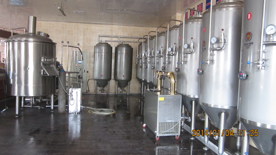 Systèmes industriels de brassage d'acier inoxydable de machine de microbrasserie de catégorie comestible