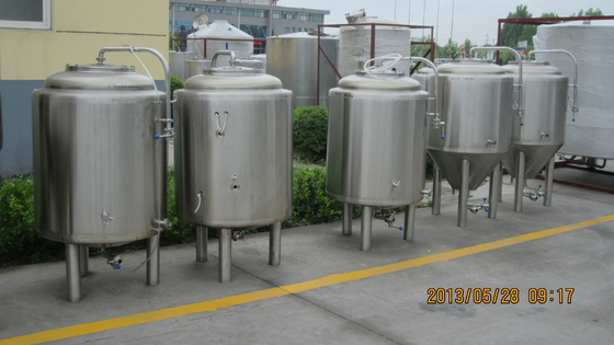 système de écrasage de navire de l'équipement deux de brassage d'acier inoxydable de bière du métier 500L