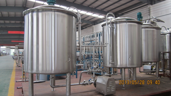 système de écrasage de navire de l'équipement deux de brassage d'acier inoxydable de bière du métier 500L