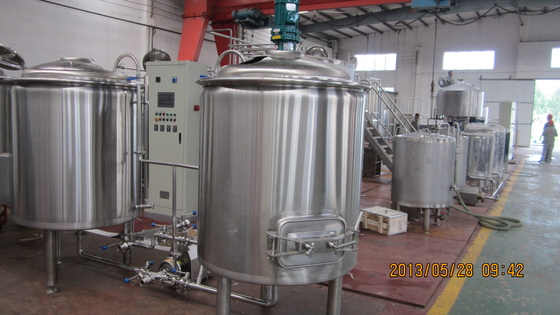 système de écrasage de navire de l'équipement deux de brassage d'acier inoxydable de bière du métier 500L