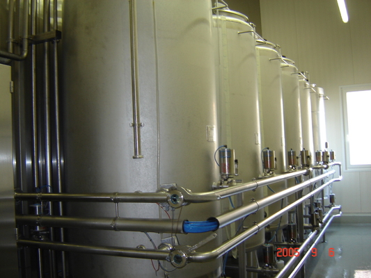 Chaîne de production de brasserie de système de compensation de CIP type conduit électrique pour la bière