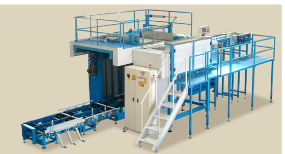 50Hz électrique chaîne de production d'emballage de 3 phases, bouteille peut machine de dépalettiseur