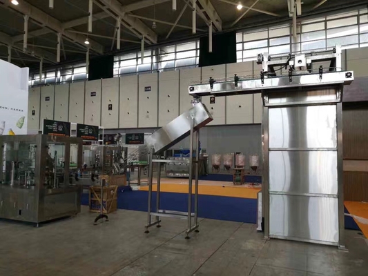 50Hz électrique chaîne de production d'emballage de 3 phases, bouteille peut machine de dépalettiseur