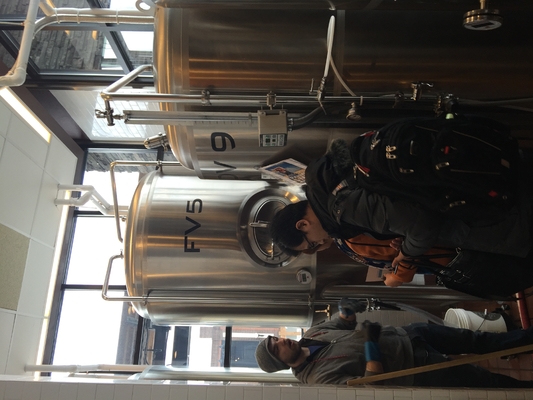 équipement commercial de brassage de brasserie du direct-feu 3.5bbl petit adapté dans un chauffage direct du conteneur 40Hq