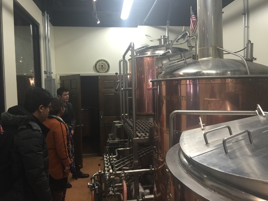 équipement commercial de brassage de brasserie du direct-feu 3.5bbl petit adapté dans un chauffage direct du conteneur 40Hq