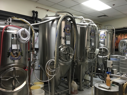 Équipement micro de microbrasserie de bar surface polie par système de brassage de 3,5 barils