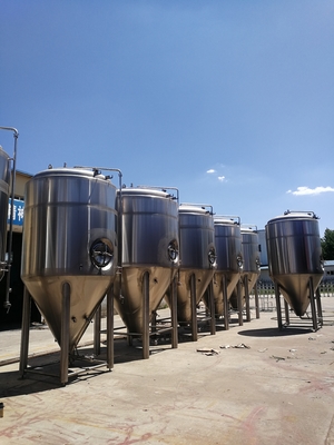 Fermenteur conique 3000L de bière de bière lumineuse revêtue verticale de cuve de fermentation