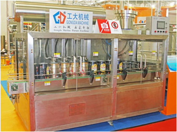 2 dans 1 chaîne de production d'emballage machine de capsulage de remplissage de bouteilles aseptique de baril de fer-blanc de 5L