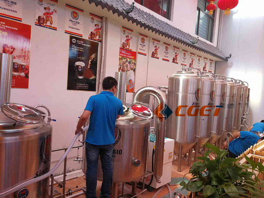 Système de brassage de l'équipement 500L de brassage de bière de métier du SUS 304 avec du CE d'OIN diplômée pour Rusina
