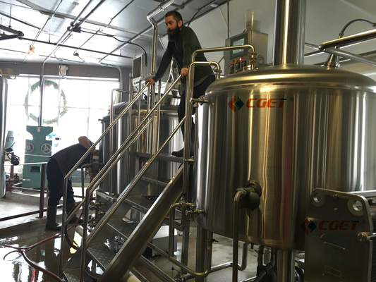 Système de brassage de l'équipement 2000L de brassage de bière de métier du SUS 304 avec du CE d'OIN diplômée