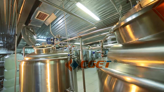 Système de brassage de l'équipement 2000L de brassage de bière de métier du SUS 304 avec du CE d'OIN diplômée